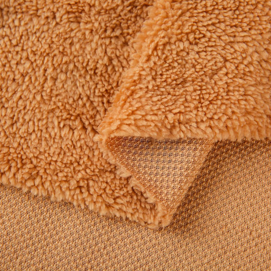 Fall/winter 180g single-sided cotton wool fabric plain warm particle wool fall/winter fashion lining toy plush cloth