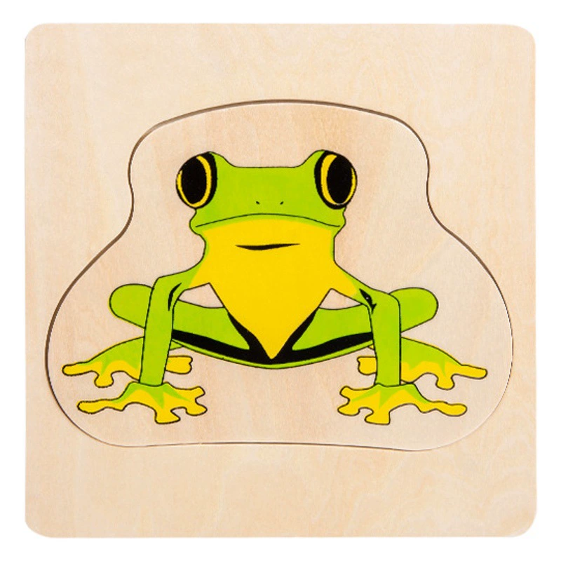 Детская многослойная головоломка Монтессори-панель для просвещения и раннего образования, игрушки для познавательных животных и растений, эволюция и процесс роста