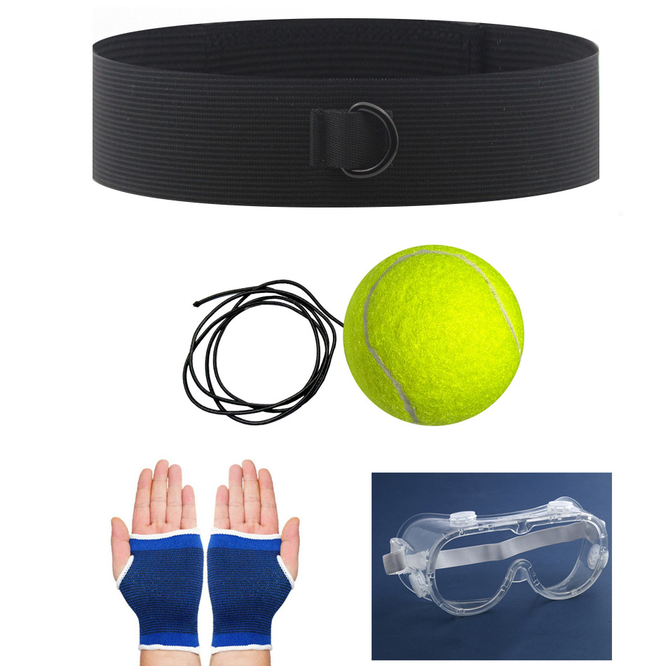 Bola de reacción de boxeo montada en la cabeza Descompresión para niños Bola de ventilación Bola de velocidad mágica Entrenamiento de habilidades para adultos Sala de fitness