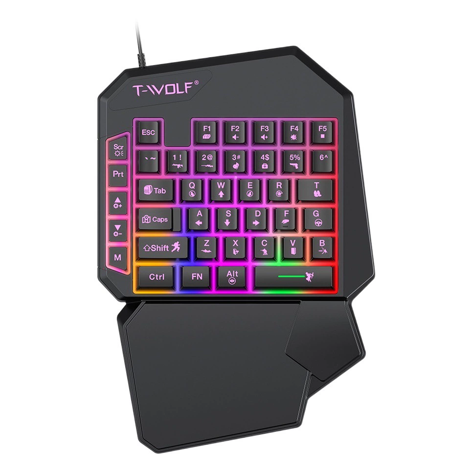 T-WOLF Thunder Wolf TF950/T19/TF900 Ключ-мышь набор съедает курицу артефакт одной руки клавиатура из пяти частей