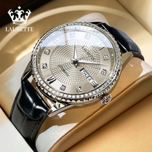 劳瑞特新款仿机械男士手表奢华防水石英腕表直播外贸爆款一件代发