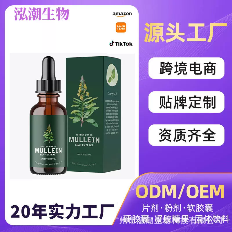现货热销 亚马逊TK跨境爆款毛蕊花叶提取物 源头厂家直供支持O EM