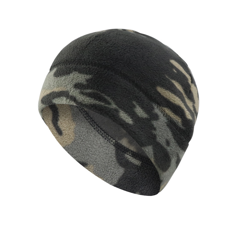 Sombrero de terciopelo camuflado otoño y invierno para hombres y mujeres sombrero de ciclismo al aire libre grueso a prueba de frío de ciclismo caliente protección de orejas sombrero de montaña