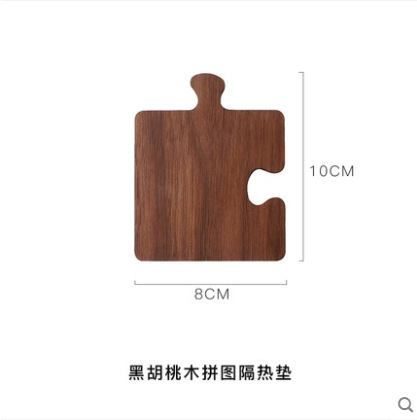 Al por mayor simple madera acolchada creativa almohadilla de aislamiento térmico almohadilla de comedor casera adorable colocación fábrica de madera maciza almohadilla de taza de cerámica