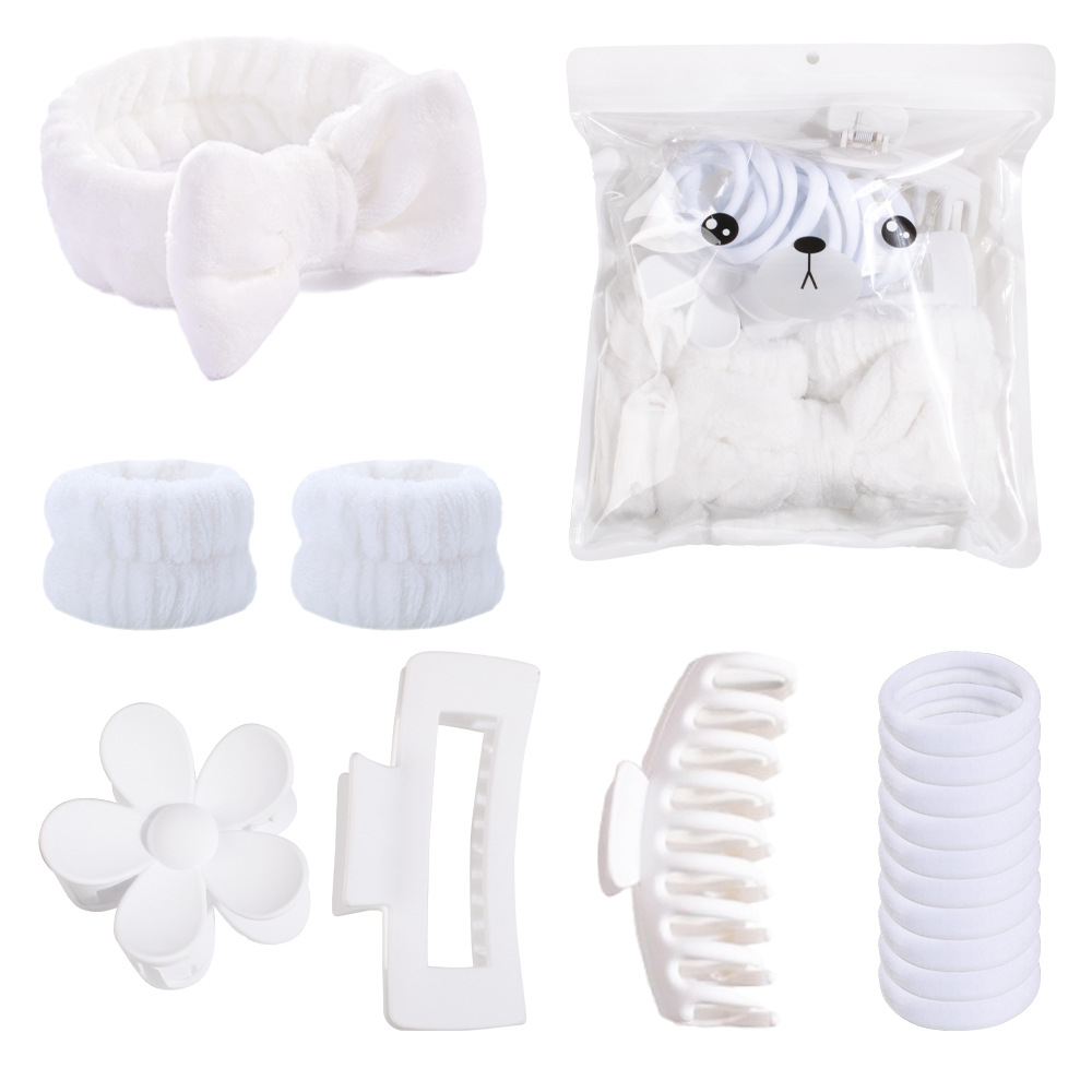 Set de pinzas para el cabello, pinzas de garra de hueso de dragón, coleteros para la parte trasera de la cabeza, accesorios para el cabello, pinzas de tiburón, bandas para el cabello, coleteros para el cabello rebelde, ideales para ir al trabajo.
