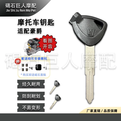 Suitable for Haojue motorcycle keys, Neptune USR, HJ, other 25 key blanks, magnetic keys, and Tianying