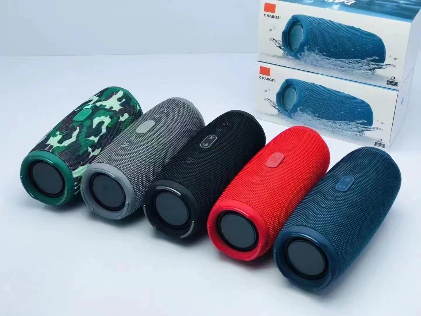 CHARGE5 Shock Wave Bluetooth-Lautsprecher der 5. Generation, kabelloser Karteneinsatz, Subwoofer-Sound, tragbar für den Außenbereich_voghion.com