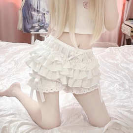 可爱少女软妹蓬蓬蛋糕裙南瓜裤可外穿配lolita裙打底防走光