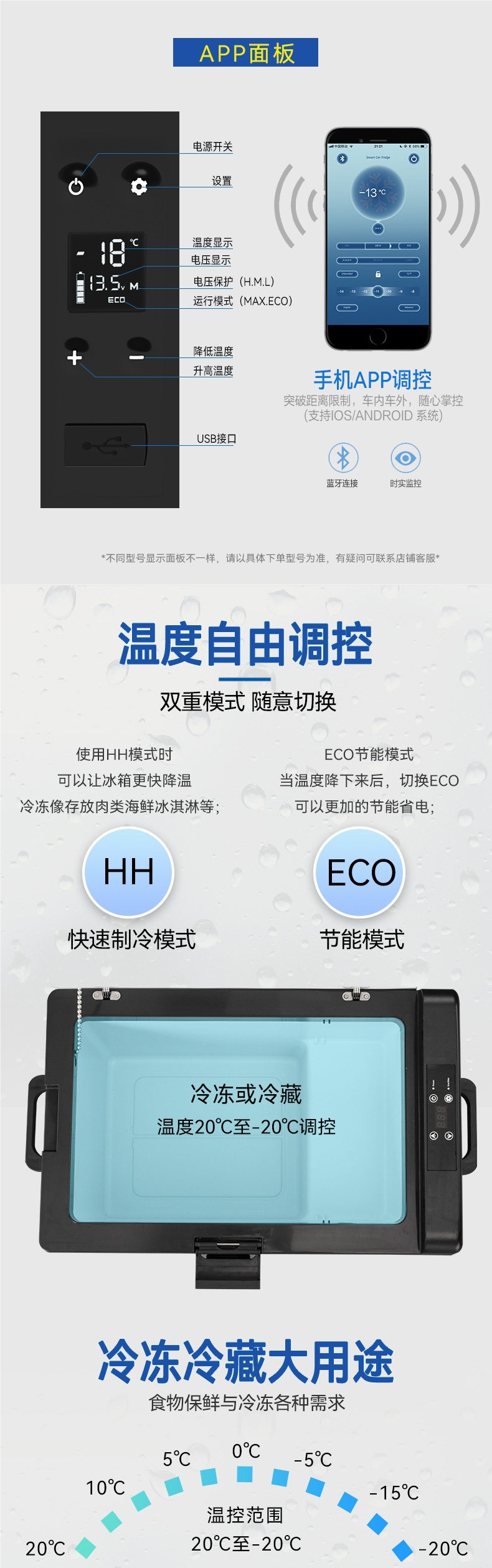 Ice Tiger Car Refrigerator Refrigeration Compressor Vehicle and Home Dual-Use Freezing and Refrigeration 12V24V Special Truck Small Refrigerator