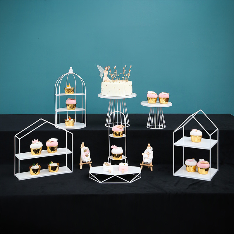Decoración de postre europea, estante de exhibición, set de comida fría, descanso de té, estante de dulces, plato de fruta, pastel, bocadillos