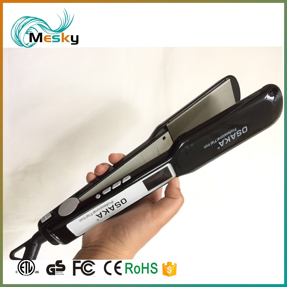 定制扁铁直发器定制标签带私人标签的陶瓷钛液晶定制扁铁直发器