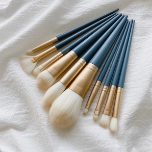 Cangzhou Blue Bridge 10 Makeup Brush Set Beginners Eye Shadow Brush Powder Foundation Soft Wool Set Brush Beauty Makeup Tool