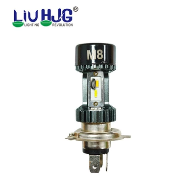 Motorcycle headlights, headlights with Integrated High and Low - m8-white-yellow-a