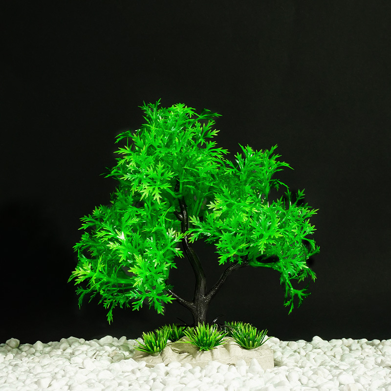 Origen Fabricante Pecera Simulación Árbol falso Hierba de agua falsa Simulación Planta Bienvenido Pino Agua Hierba de agua Decoración de paisaje Hierba de agua de plástico