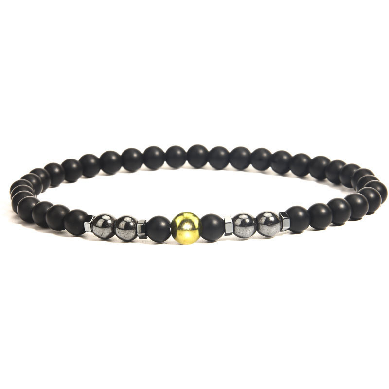 Round Pattern Wholesale Jewelry Retro Classic Style Round Dull Polish Bead Tiger Eye Anklet