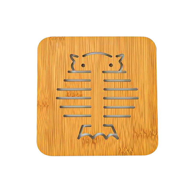 mesa de comedor casera almohadilla de aislamiento térmico cocina de bambú tazas almohadilla platos almohadilla de madera resistente a altas temperaturas