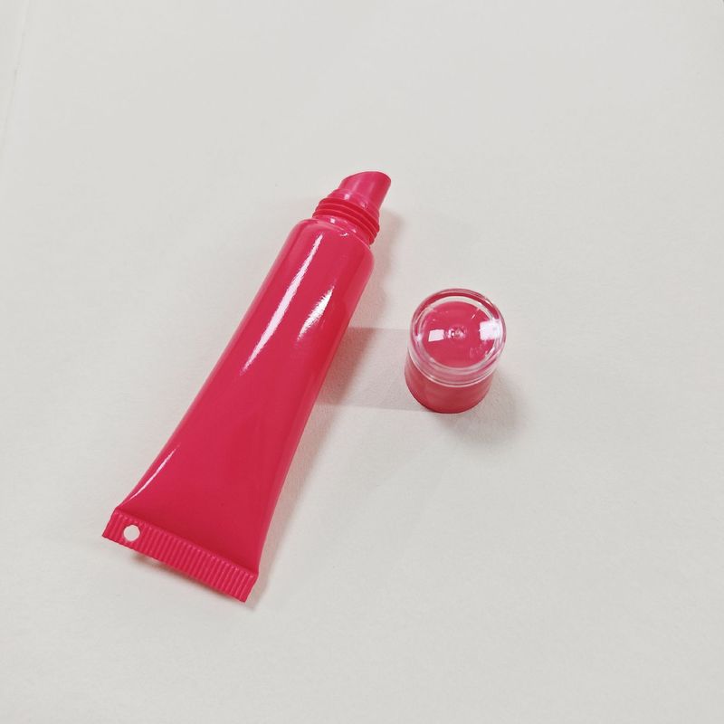 リップグロス用チューブ 8ml/15ml ピンク色 在庫あり 穴あき チェーン付き ペンダント付き 化粧品容器 アイクリームサンプル|undefined
