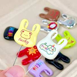 彩色手提袋亚克力烤漆垃圾袋通孔diy饰品串珠配件手机链钥匙扣