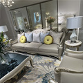 法式轻奢实木雕花三人位沙发欧式宫廷高档复古贵妃客厅美式家具