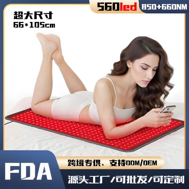 跨境大尺寸红光理疗毯 560珠双波LED全身家用理疗垫红外线理疗垫|undefined