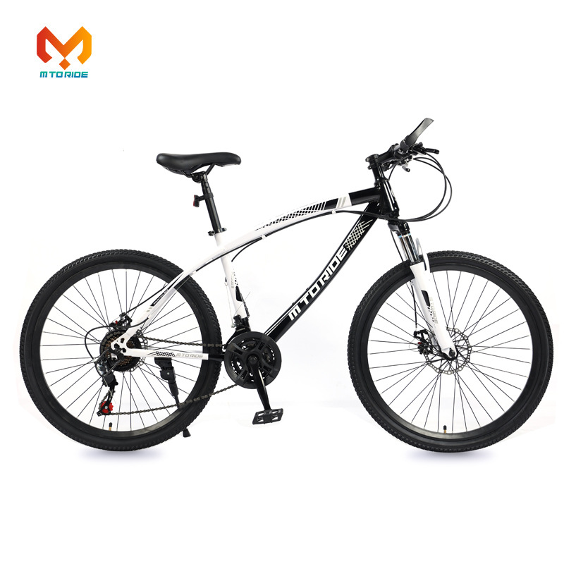 Shock-absorbing off-road mountain bike for adults