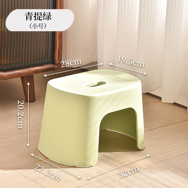 Taburete pequeño antideslizante doméstico fuerte taburete bajo sala de estar cocina baño taburete de baño adulto duradero taburete de cambio de zapatos