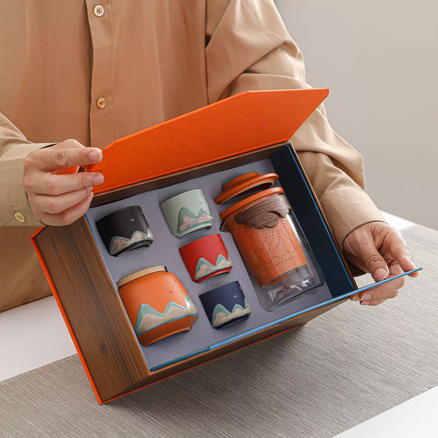 国潮便携茶具礼品套装公司年会开业活动企业送客户实用商务伴手礼