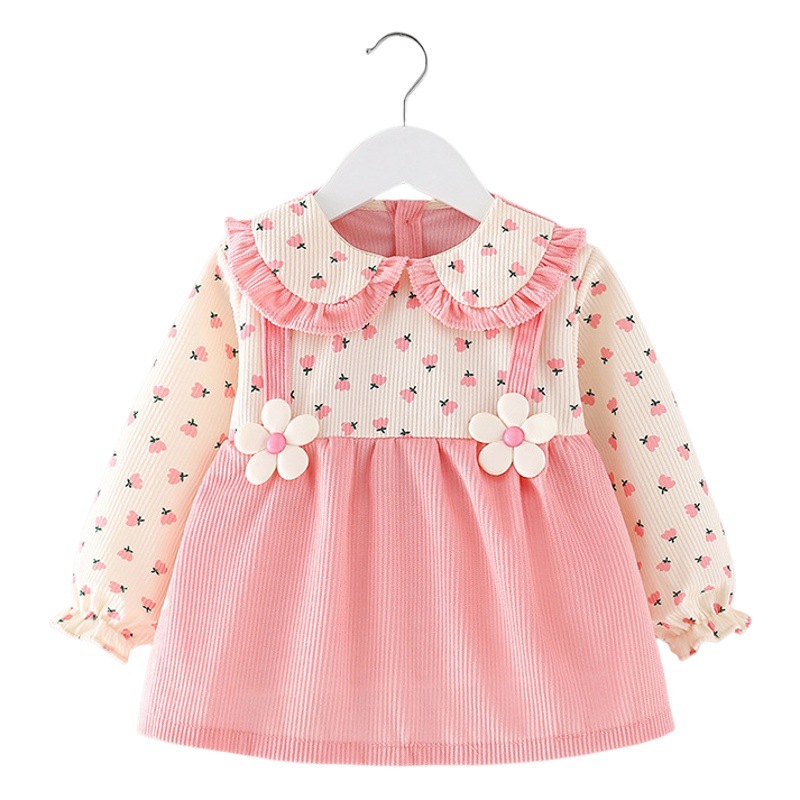 Smock baby girl PANA otoño e invierno a prueba de agua anti-sucio niños comiendo babero bebé vestido inverso ropa protectora delantal