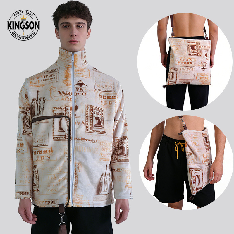 Foldable Sweatshirt Bag 2-in-1, Loose Casual Sweatshirt for Men and Women, Portable Storage, Can Be Used as a Backpack
