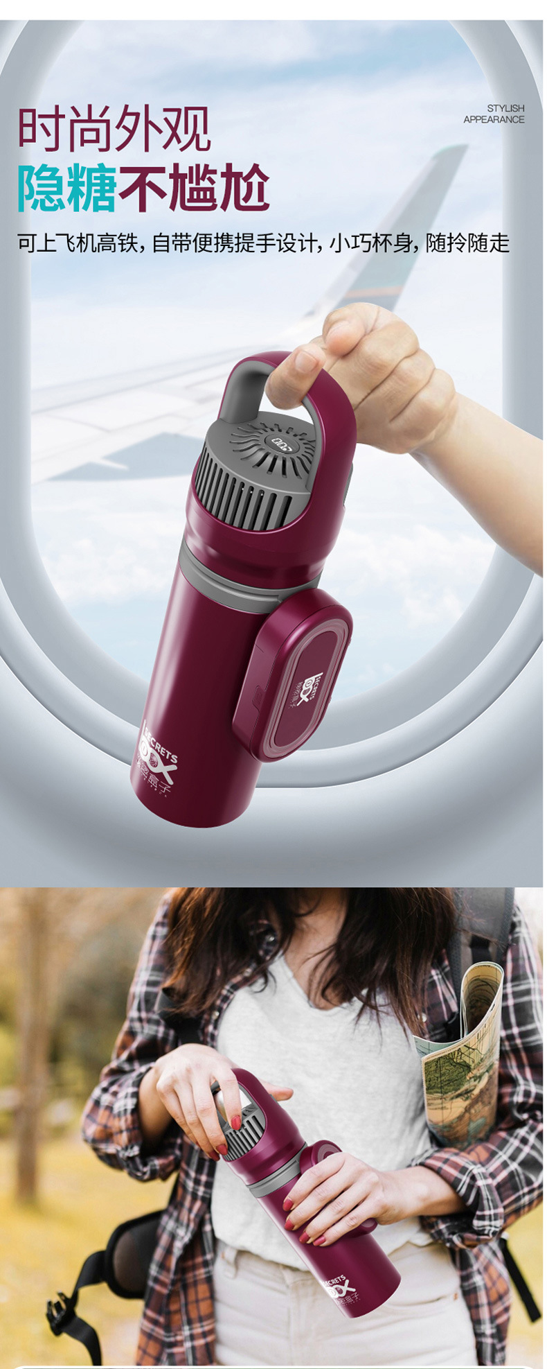 Portable Rechargeable Car-Mounted Small Refrigerator with Insulin Freezer