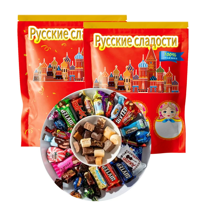 [Оптовая закупка] Русский вкус смешанные конфеты шоколадные конфеты, свадебные конфеты, конфеты и закуски продаются от имени других