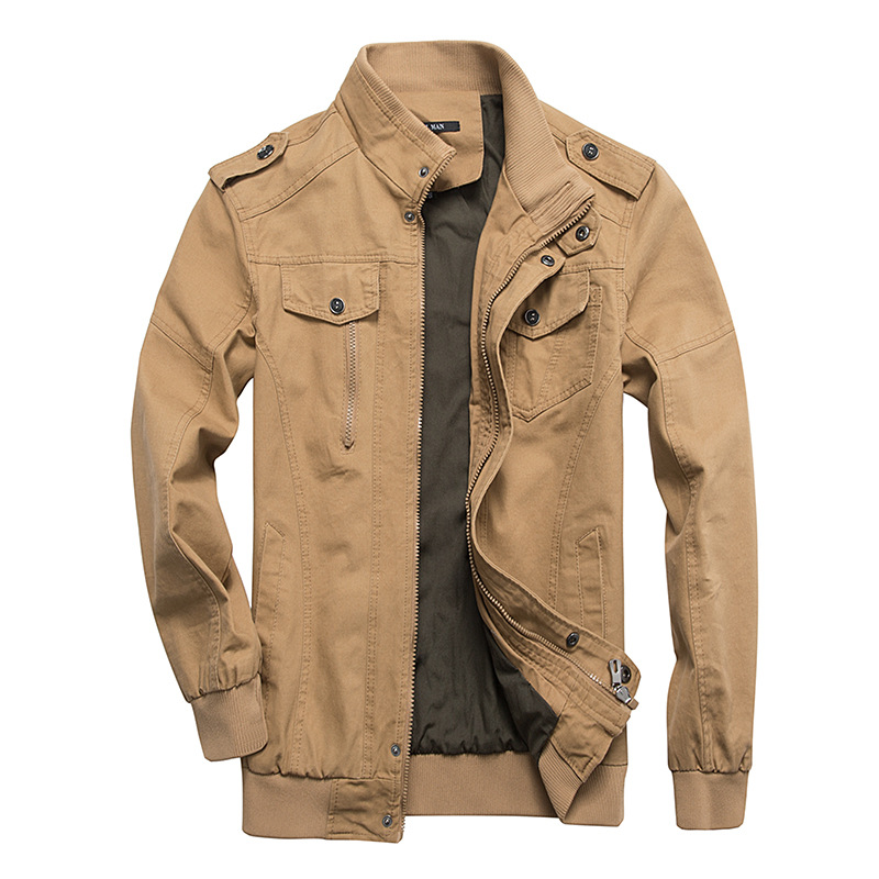 Amazon comercio exterior transfronterizo 2018 nuevo otoño y invierno chaqueta de hombre abrigo casual de algodón gran abrigo