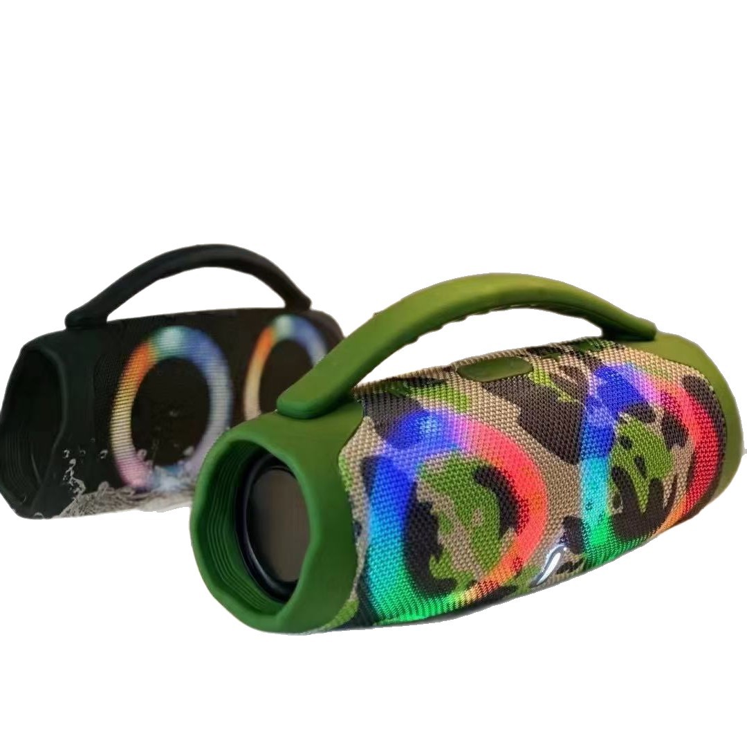 Cabeza Bluetooth inalámbrica caliente transfronteriza BOX3 - MINI God of War RGB colorido portátil subwoofer portátil al aire libre