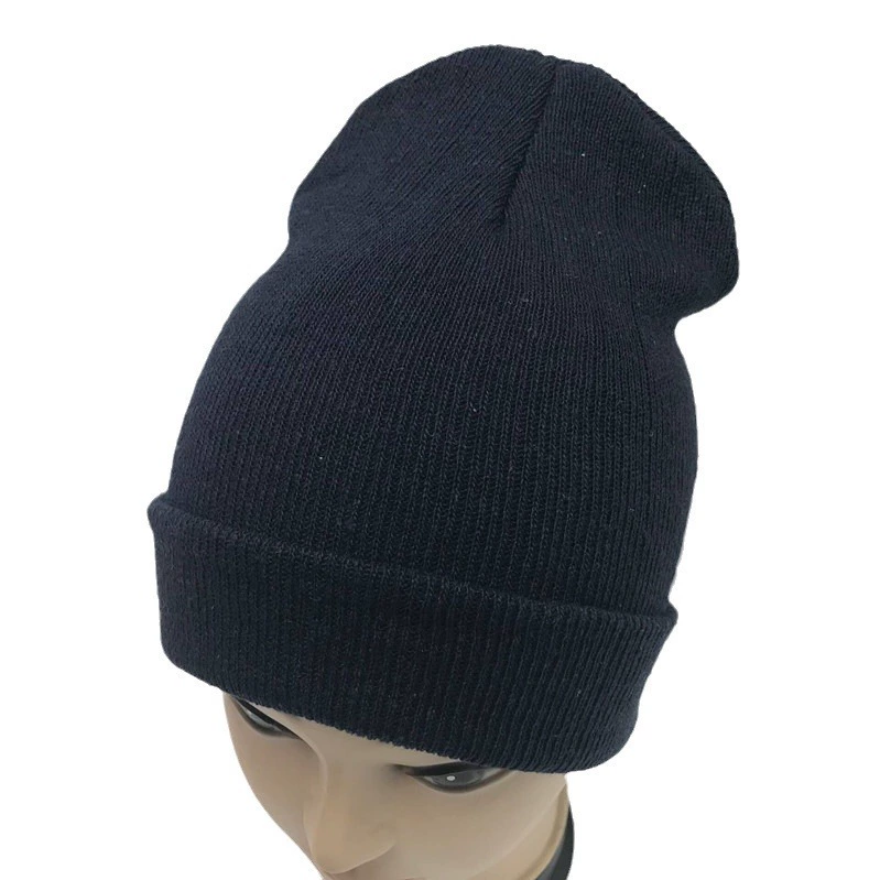 Осенне-Зимняя шерстяная шапка, мужская и женская вязаная шапка, осенне-зимняя теплая вязаная шапка, осенне-зимняя шапка, однотонная шапка оптом