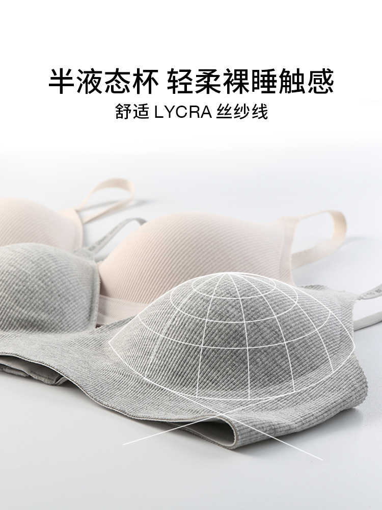 22 nueva ropa interior de pecho de las mujeres push up pequeño pecho Sujetador deportivo sin anillo de acero anti-flacidez colección superior par sujetador simple