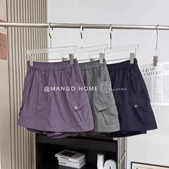 ウエストゴム、軽量、通気性、露出防止キュロット、アウトドア速乾防水Aラインスカート女性用 8509