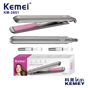 Выпрямитель для волос Kemei сертифицированный по европейским нормам прямая пластина зажим для завивки челки домашняя женская щипцы для выпрямления волос шина для выпрямления волос