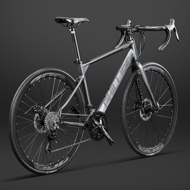 Philip Road Bike Youth Variable Speed Lightweight Ultra-Light Adult Flat Handle Racing Men's and Women's Bicycle