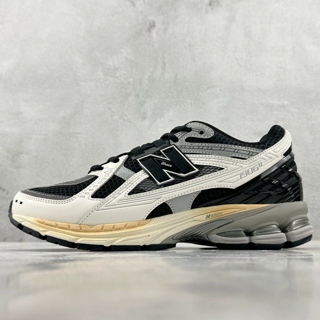 Чистые оригинальные кроссовки NB1906U в стиле ретро, ​​дышащие кроссовки в сетку для бега, мужские и женские повседневные спортивные туфли