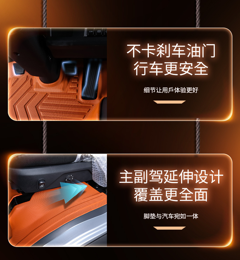 Howo H8 full-coverage TPE floor mats, specialized for H3/H5 large trucks, TPE car floor mats for the cabin