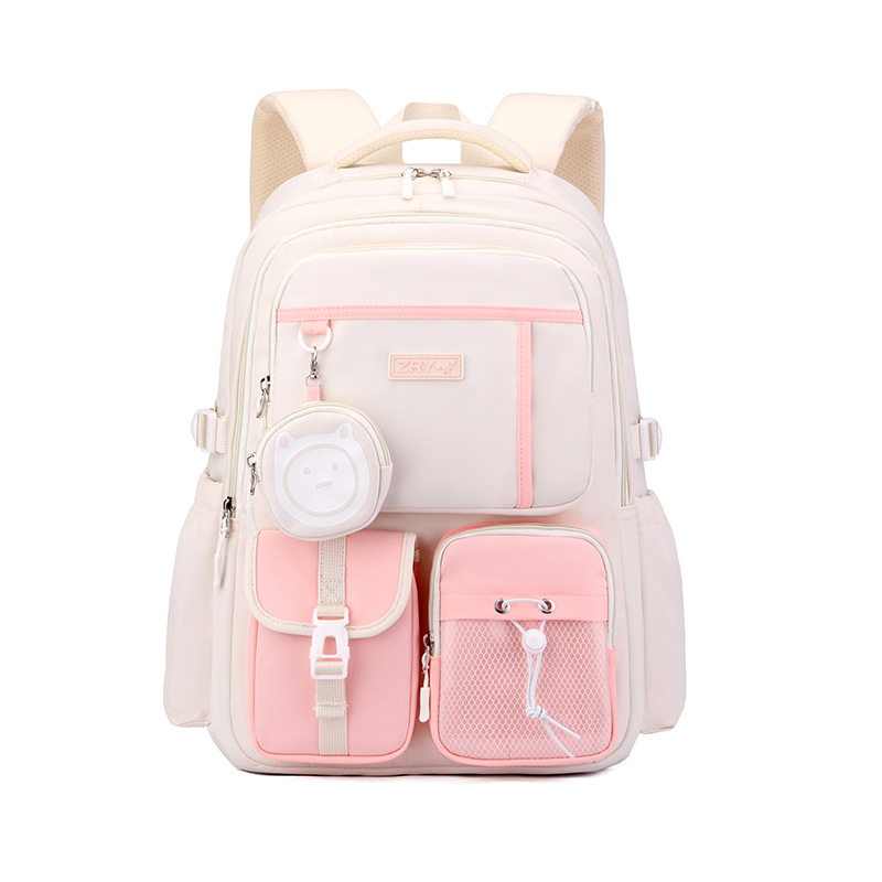 Mochila transfronteriza de peces naturales, mochila de moda de gran capacidad para estudiantes de secundaria, mochila casualizada coreana.