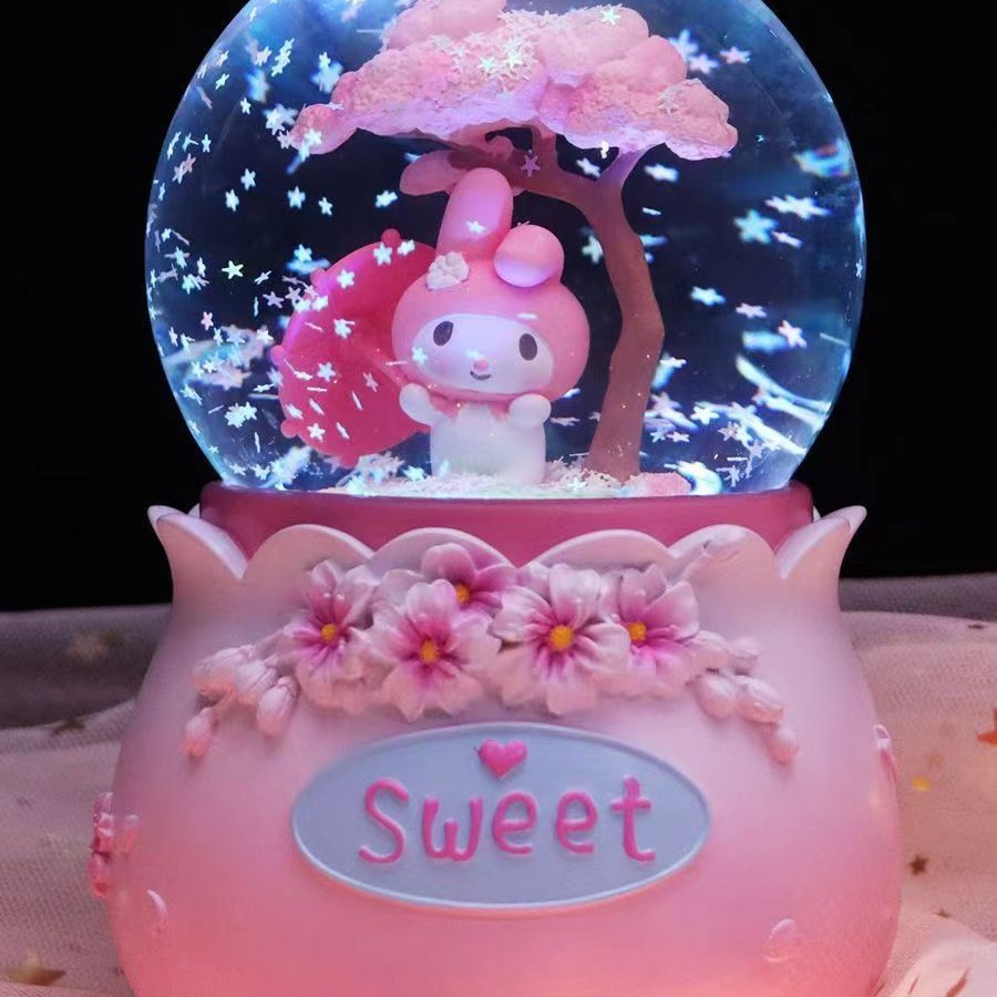 Venta directa de fábrica bola de cristal música caja de música para enviar compañeros de clase niña niña niña regalo de cumpleaños niña princesa día del niño