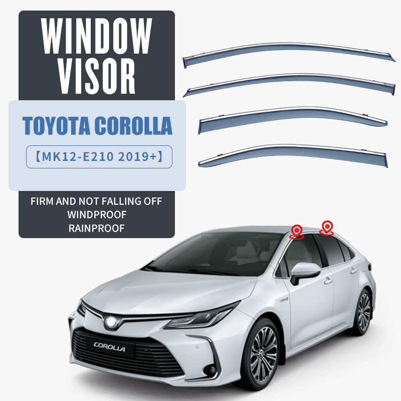 适用丰田卡罗拉三厢花冠亚洲狮雷凌晴雨挡COROLLA  Window visor