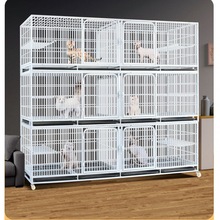 猫咪繁育笼猫笼子繁殖家用带隔断三层养殖猫舍宠物店寄养鸽子笼