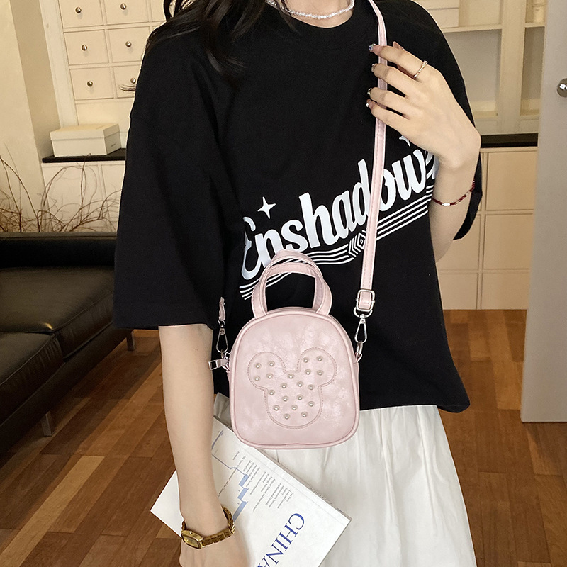 여아 가방 공주풍 PU 미니 크로스백 손가방 데일리 외출용 숄더백