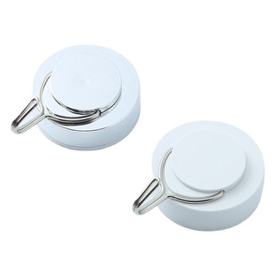 Bathroom metal hook non-perforated white bathroom strong vacuum suction cup single hook kitchen seamless hook wholesale