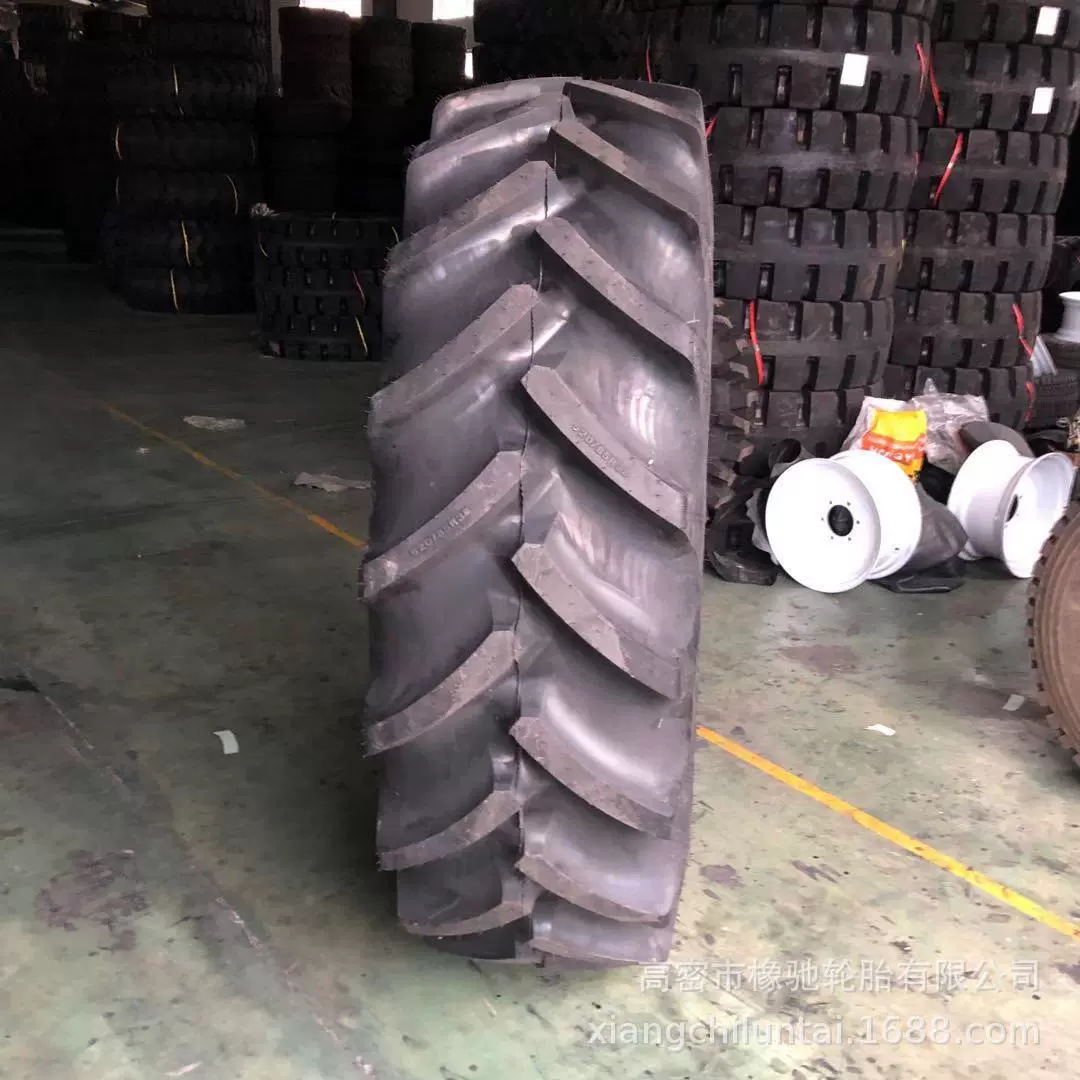 前进拖拉机轮胎420/70R24 520/70R38真空胎 人字加宽胎