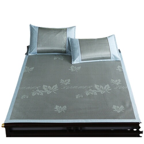 Summer Ice Silk Woven Cooling Mat, Foldable Household Double Mat, Student Dormitory Air Conditioning Mat