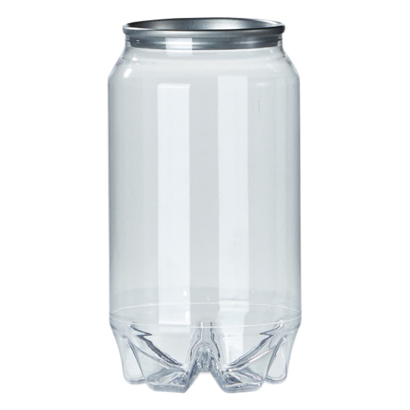 Latas desechables de pet, latas de envasado de grado alimenticio, botellas de té con leche, latas de plástico de bebidas fáciles de tirar de plástico image 1