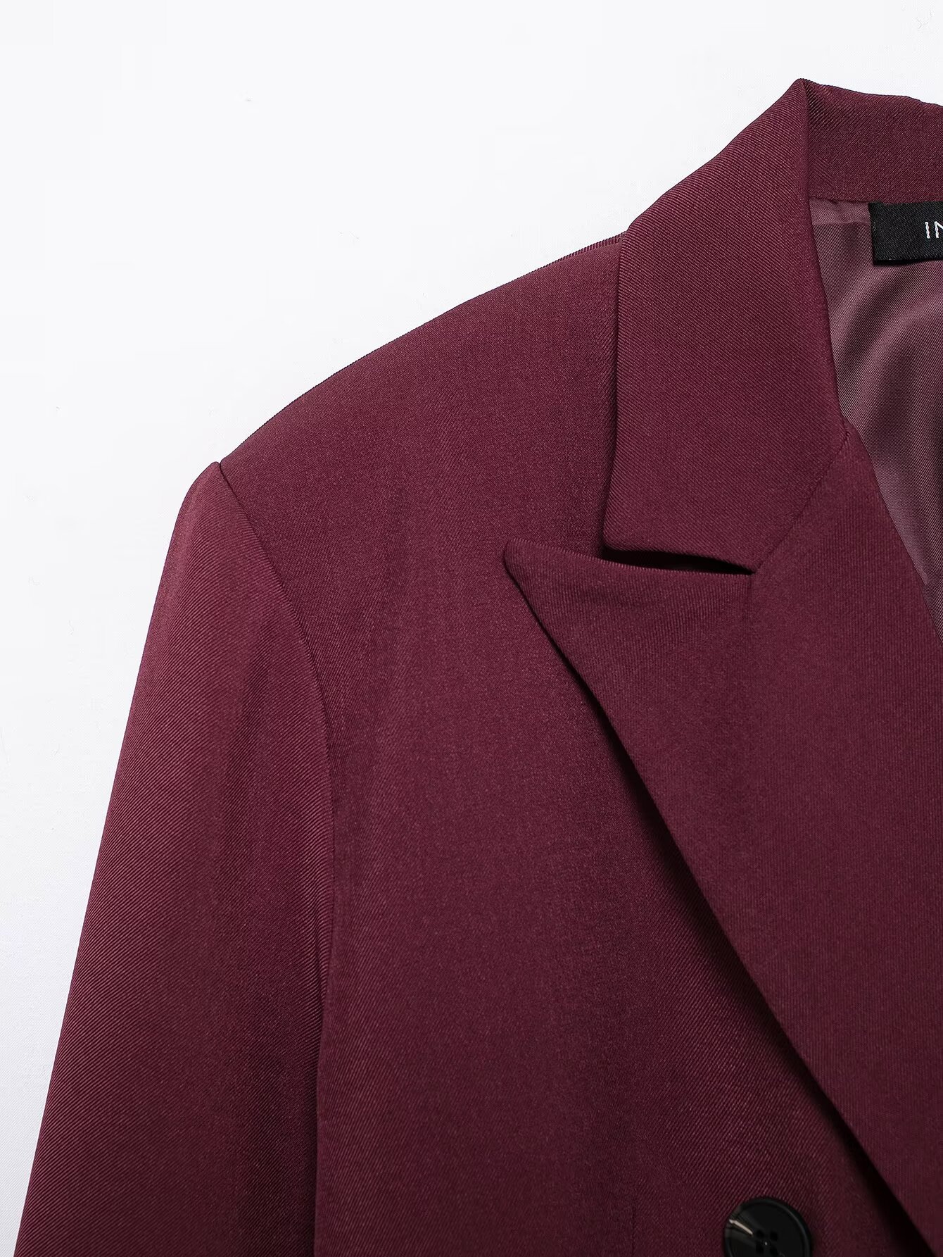 GraceChic 168983-2024 New Women's Fashion European And American Style Ancora Red Double-Breasted + Blazer Pants Set_voghion.com